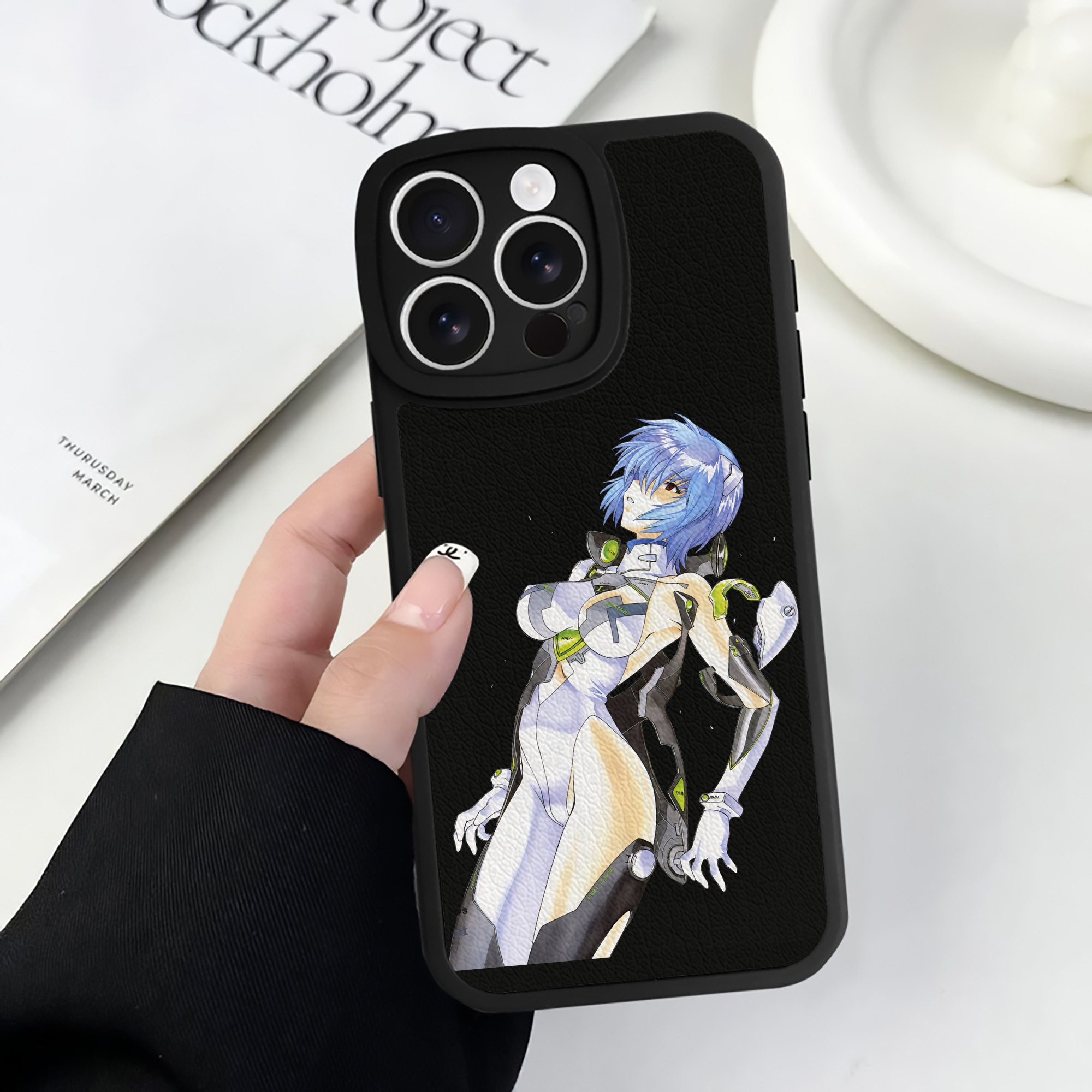 （画像用） EVA 新世紀エヴァンゲリオン 【iPhone 16シリーズ対応】シリコンスマホケース（レザー調） 材質：シリコン